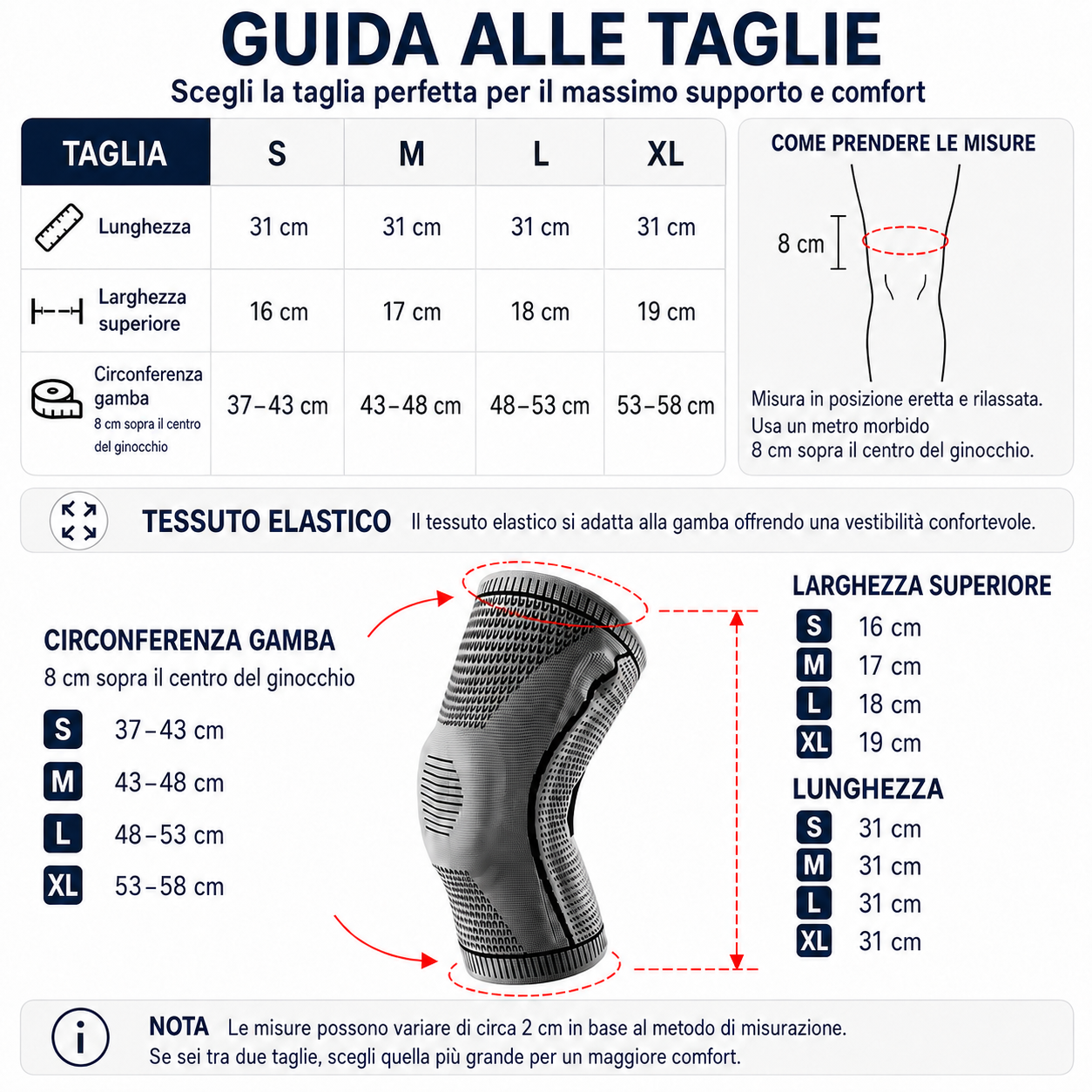 Tenostride™ Pro - Ginocchiera Sportiva a Supporto Avanzato