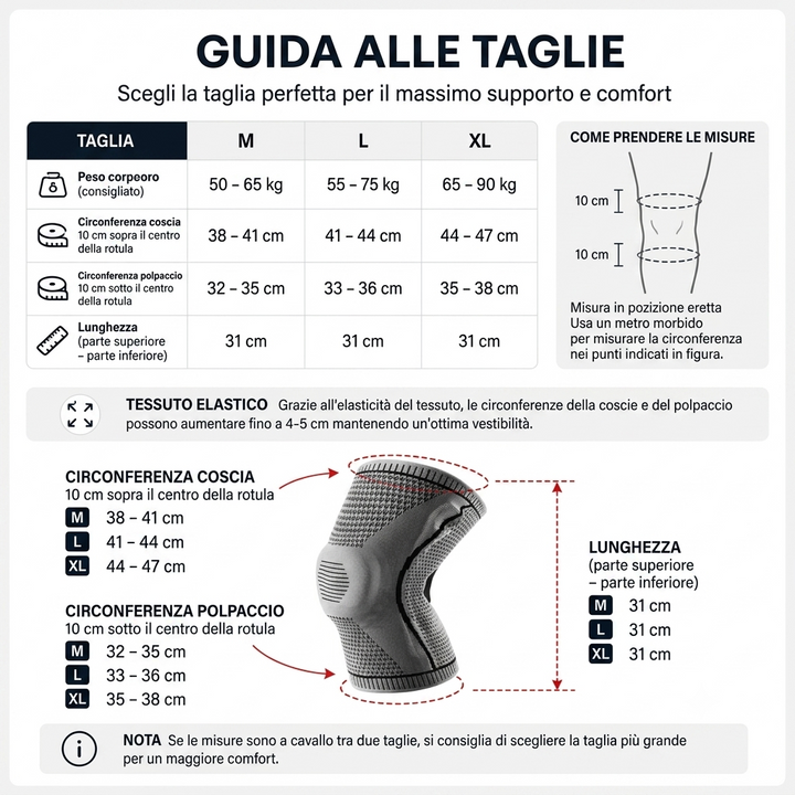 Tenostride™ Pro - Ginocchiera Ortopedica e Sportiva